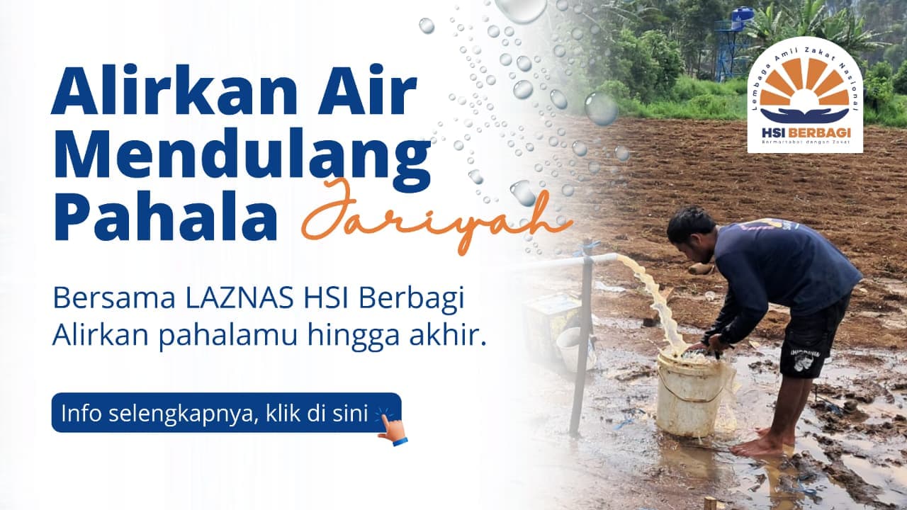 Alirkan Air, Mendulang Pahala Jariyah