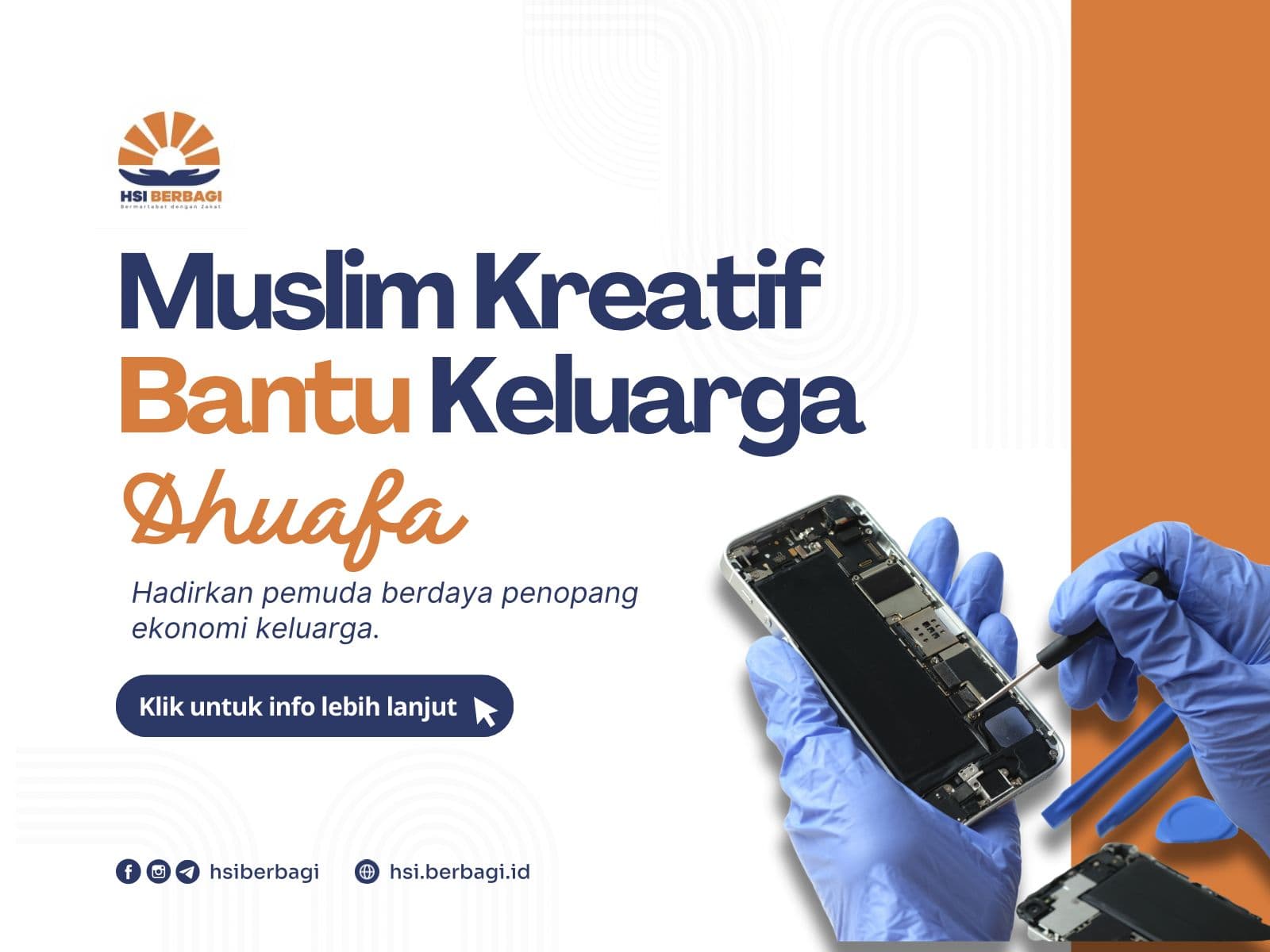 Buah Manis Perjalanan Alumnus Teknisi Service HP HSI BERBAGI